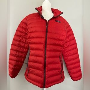 Patagonia Down Sweater Jacket, red, size L